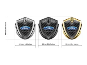 Ford Emblem Car Badge Racing Design Glossy Finish